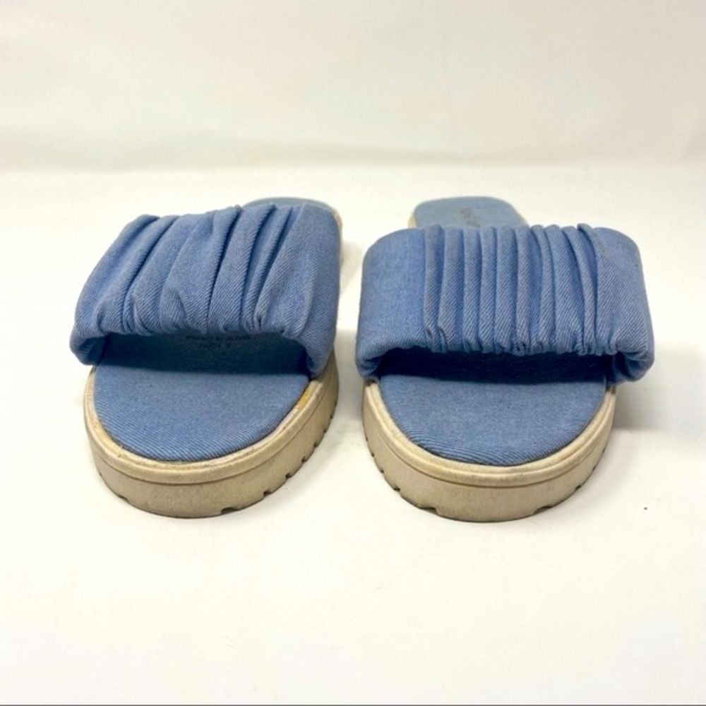 Nine West Blue Jean Sandals Sz 6.5
